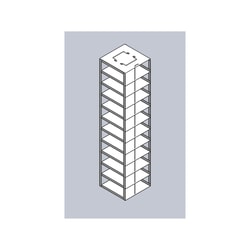 Alkali Scientific™ Vertical Rack for 96-Well Microtube Boxes, Holds 11 Boxes