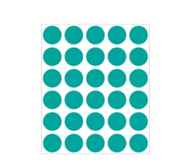 Alkali Scientific&nbsp;ASI&trade; Laboratory Label, Color Coded Dot – Sheet Form - 3/4