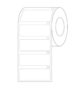 Alkali Scientific&nbsp;ASI&trade; Direct Thermal Cryo Label, 51x19mm for Lg Tubes/Racks/Boxes, 500 per Roll, 1/Roll, Orange