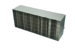 Alkali Scientific™ Upright Freezer Racks for 96 Deep-Well Microtiter Plates and Microtube Racks with Locking Rod – Rack Only – 6 x 5, 30 Box Capacity