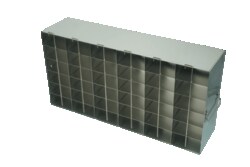 Alkali Scientific&trade; Upright Freezer Racks for 96 Deep-Well Microtiter Plates and Microtube Racks with Locking Rod – Rack Only – 6 x 6, 36 Box Capacity