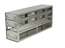 Alkali Scientific&trade; Combination Upright Freezer Drawer Rack, 8 Boxes, 39 50ml Tubes Drawer Capacity