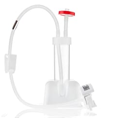 Foxx Life Sciences EZBio MTO Centrifuge Tube Assembly, 50mL, Polypropylene (PP) Centrifuge Tube, Sampling Tube, Single Use Technology with Flexelene Tubing and Pinchpipe, Vented with Diptube, CPC Aseptiquik (AQS), Sterile, 10/CS