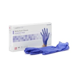 Med Vet International&nbsp;McKesson Confiderm 3.0 Nitrile Exam Glove, Small, Blue, 14-6N32EC, 1000/Case