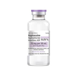 Med Vet International Bupivacaine Injection, 75 mg / 30 mL, 30 mL, Each