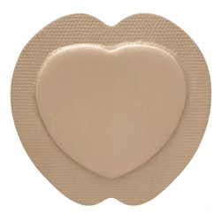 Med Vet International&nbsp;Foam Dressing, McKesson, 9 x 9 Inch, With Border, Waterproof Film Backing, Silicone Gel Adhesive, Sacral, Sterile, 4841, 5/Box