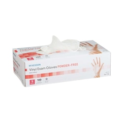 Med Vet International&nbsp;McKesson Vinyl Exam Glove, Small, Clear, NonSterile, 14-114, 1000/Case