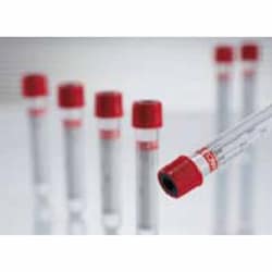 Med Vet International VACUETTE Z Serum Sep Clot Activator Venous Blood Collection Tube Clot Activator / Separator Gel Additive 8 mL Pull Cap Polyethylene Terephthalate (PET) Tube, 455071P, 1200/Case