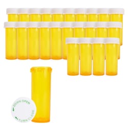 Med Vet International VIAL 6DRAM AMBER SAFE/CAP 25CT