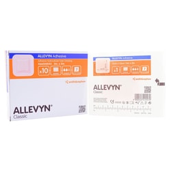 Med Vet International&nbsp;Allevyn Adhesive with Border Foam Dressing, 3 x 3 Inch, Sterile, 66020043, 10/Box