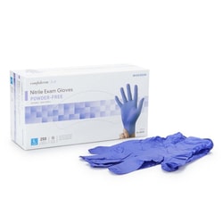 Med Vet International&nbsp;McKesson Confiderm 3.0 Nitrile Exam Glove, Large, Blue, NonSterile, 14-6N36, 250/Box