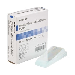 Med Vet International McKesson Premium Plain Microscope Slide, 25 x 75 mm, 70-101PMCK, 1440/Case