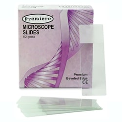 Med Vet International Beveled Double Frosted Slides, One End Both Sides, 144/Box, 10 Boxes/Case