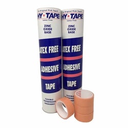 Med Vet International&nbsp;Waterproof Medical Tape Hy-Tape Pink 1/2 Inch X 5 Yard Zinc Oxide Adhesive Zinc Oxide NonSterile, 105BLF, 36/Case