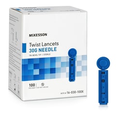 Med Vet International McKesson Twist Lancet, 30G, 16-030-100X, 100/Box