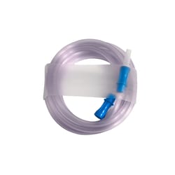 Med Vet International&nbsp;Dynarex Suction Connection Tubing w/Male Connector, Non-Conductive, 1/4