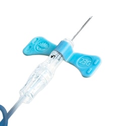 Med Vet International&nbsp;BD Vacutainer Push Button Blood Collection Set, 25 Gauge, 3/4 Inch Needle Length, Safety Needle, 12 Inch Tubing, Sterile, 50/Box