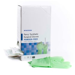 Med Vet International&nbsp;McKesson Perry Performance Plus Polyisoprene Surgical Glove, Size 9, Green, 20-2090N, 50 Pairs