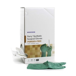 Med Vet International&nbsp;McKesson Perry Performance Plus Polychloroprene Surgical Glove, Size 7.5, Dark Green, 20-2575N, 400/Case