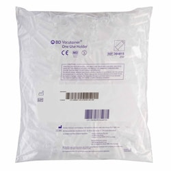 Med Vet International BD Vacutainer Tube Holder Standard Size, Clear, Non-Stackable, Single Use, For 13 mm and 16 Diameter Tubes, 364815, 250/Bag