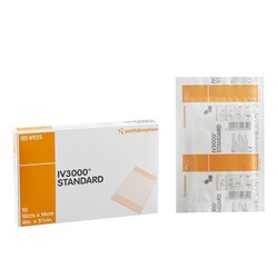 Med Vet International IV3000™ Catheter Securement Dressing, 4 x 5 Inch, Sterile, 4925, 100/Case