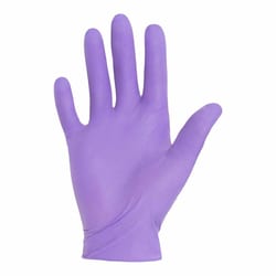 Med Vet International&nbsp;Exam Glove Purple Nitrile-Xtra&trade; Medium Sterile Pair Nitrile Extended Cuff Length Textured Fingertips Purple Chemo Tested, 14261, 50 Pairs