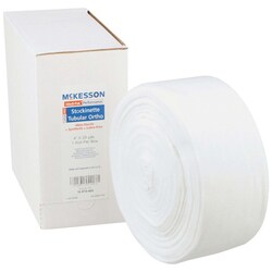 Med Vet International&nbsp;McKesson White Polyester Tubular Stockinette, 4 Inch x 25 Yard, 16-4TS-425, 10/Case