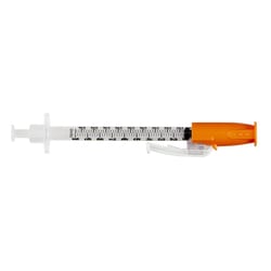 Med Vet International BD 1mL Insulin Syringe, 29G x 1/2", 100/Box, Quantity: