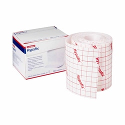 Med Vet International Dressing Retention Tape with Liner Hypafix White 4 Inch X 10 Yard Nonwoven Polyester NonSterile, 4210, 24/Case