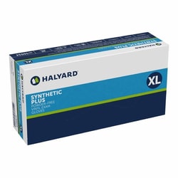 Med Vet International Exam Glove Halyard™ X-Large NonSterile Vinyl Standard Cuff Length Smooth White Not Rated, 50034, 900/Case