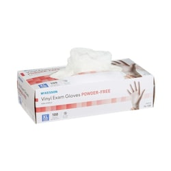 Med Vet International&nbsp;McKesson Vinyl Exam Glove, Extra Large, Clear, NonSterile, 14-120, 100/Box