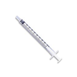 Med Vet International&nbsp;General Purpose Syringe BD&trade; 3 mL Luer Slip Tip Without Safety, 309656, 800/Case