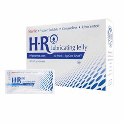 Med Vet International&nbsp;Lubricating Jelly HR One Shot 3 Gram Individual Packet Sterile, 208, 30/Box