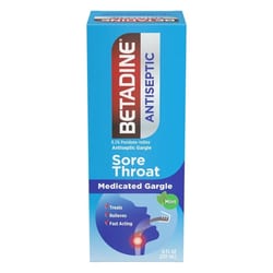 Med Vet International&nbsp;Betadine Antiseptic Sore Throat Gargle 8oz, 12 Count