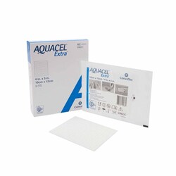 Med Vet International Hydrofiber Dressing Aquacel Extra™ 4 X 5 Inch Rectangle, 420674, 10/Box