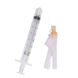 Med Vet International&nbsp;Becton Dickinson Syringe & Needle, 3mL, Luer Lock, 25G X 5/8