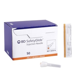 Med Vet International&nbsp;BD SafetyGlide&trade; Needle, 25G x 1
