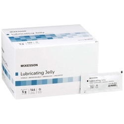 Med Vet International McKesson Lubricating Jelly, 5-gram Packet, 16-8946, 144/Box