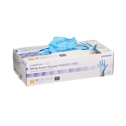 Med Vet International&nbsp;McKesson Confiderm 4.5C Nitrile Exam Glove, Extra Small, Blue, NonSterile, 14-652C, 1000/Case