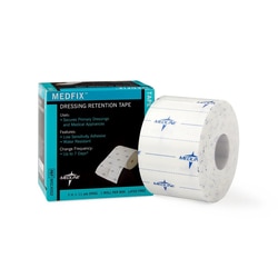 Med Vet International&nbsp;MedFix&trade; Nonwoven Dressing Retention Tape, 2 Inch x 11 Yard, White, MSC4002, 1/Box