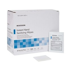 Med Vet International&nbsp;McKesson Hand Sanitizing Wipes, 16-3500, 100/Box