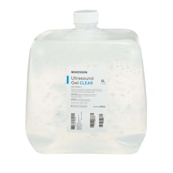 Med Vet International McKesson Ultrasound Gel, Clear, 5 Liters, Cubitainer, Ultrasound and Laser Transmission, 4964, 4/Case
