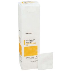 Med Vet International&nbsp;McKesson NonSterile USP Type VII Gauze Sponge, 12-Ply, 2 x 2 Inch, 42222000, 8000/Case