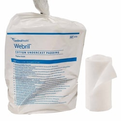 Med Vet International&nbsp;Cast Padding Undercast Webril&trade; 4 Inch X 4 Yard Cotton NonSterile, 3175, 72/Case