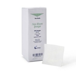Med Vet International&nbsp;Cypress NonSterile Nonwoven Sponge, 4-Ply, 3 x 3 Inch, 40-34, 200/Pack