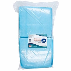 Med Vet International Dynarex Disposable Underpad, 30 X 36 Inch, Fluff/Polymer Heavy Absorbency, 1348, 50/Pack