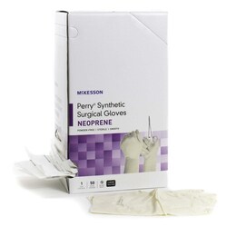 Med Vet International&nbsp;McKesson Perry Synthetic Surgical Gloves Polychloroprene Surgical Glove, Size 9, Cream, 20-2690N, 50 Pairs
