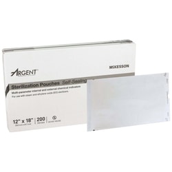 Med Vet International&nbsp;McKesson Argent Sure-Check Sterilization Pouch, 12 x 18 Inch, 73-SSP391, 200/Box