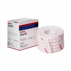 Med Vet International Dressing Retention Tape with Liner Hypafix White 2 Inch X 10 Yard Nonwoven Polyester NonSterile, 4209, 24/Case