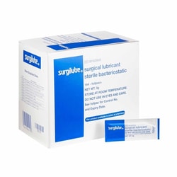 Med Vet International Surgilube Lubricating Jelly - Carbomer free, 3 Gram, Individual Packet, Sterile, 281020543, 1728/Case